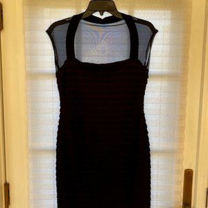 Sheer shoulder Cocktail Dress